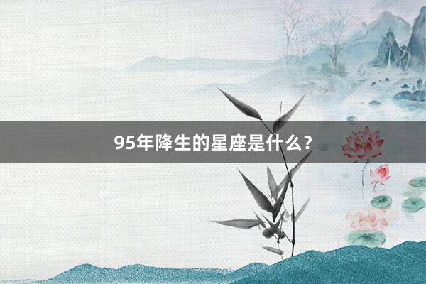 95年降生的星座是什么？